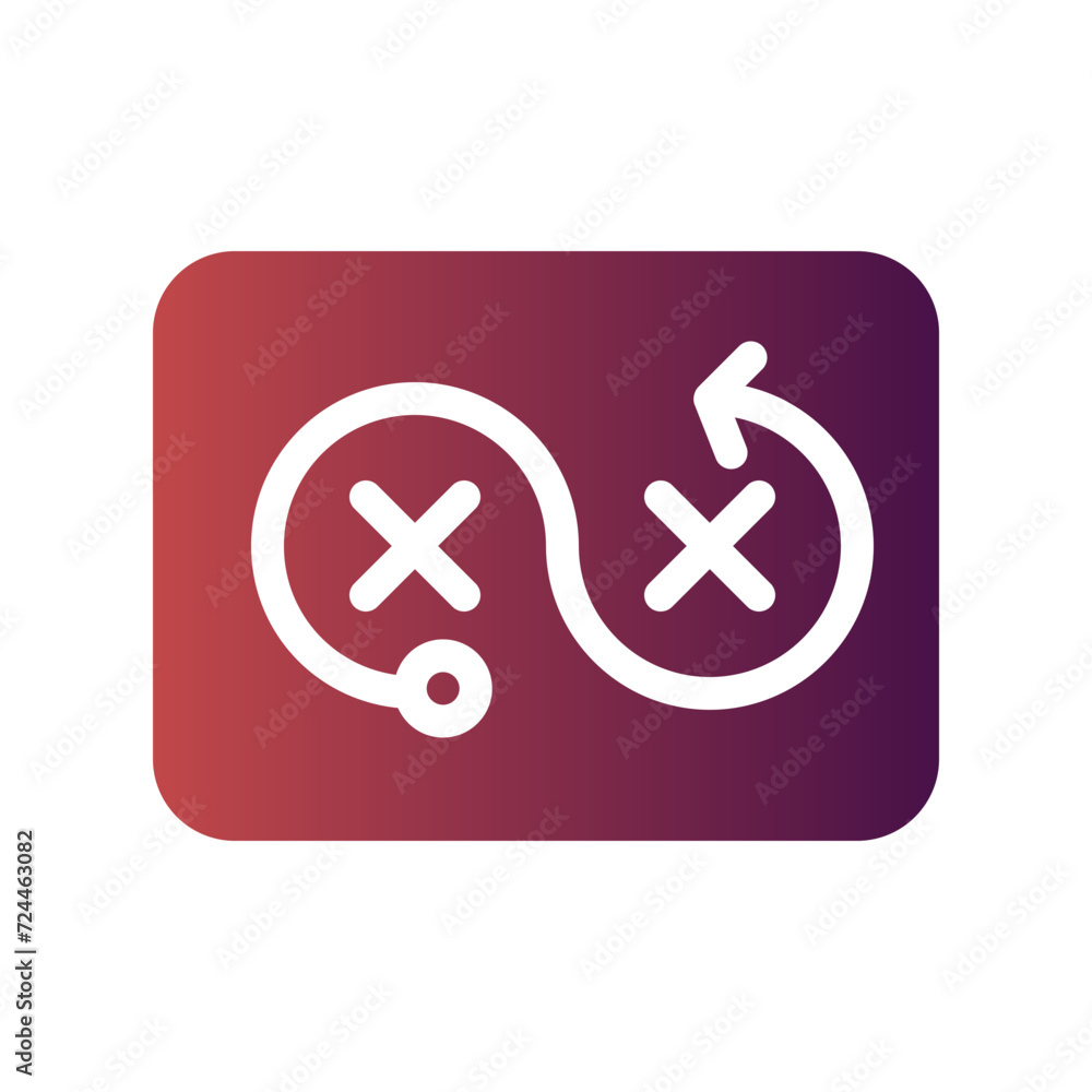 strategy flat gradient icon strategy flat gradient icon