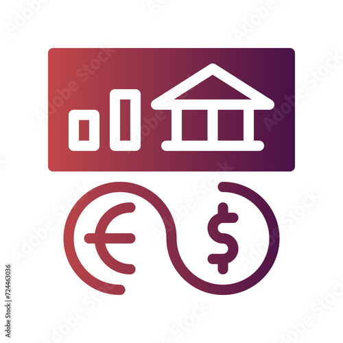 debenture flat gradient icon