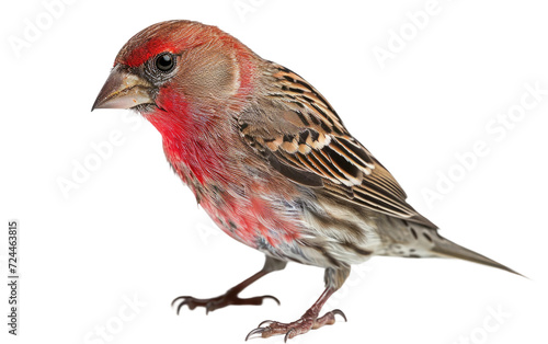 The Vibrant Hues of the House Finch Isolated on Transparent Background.