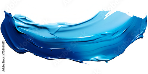Blue Harmony Isolated Paint Brush Stroke,Azure Elegance Solo Blue Brushstroke.