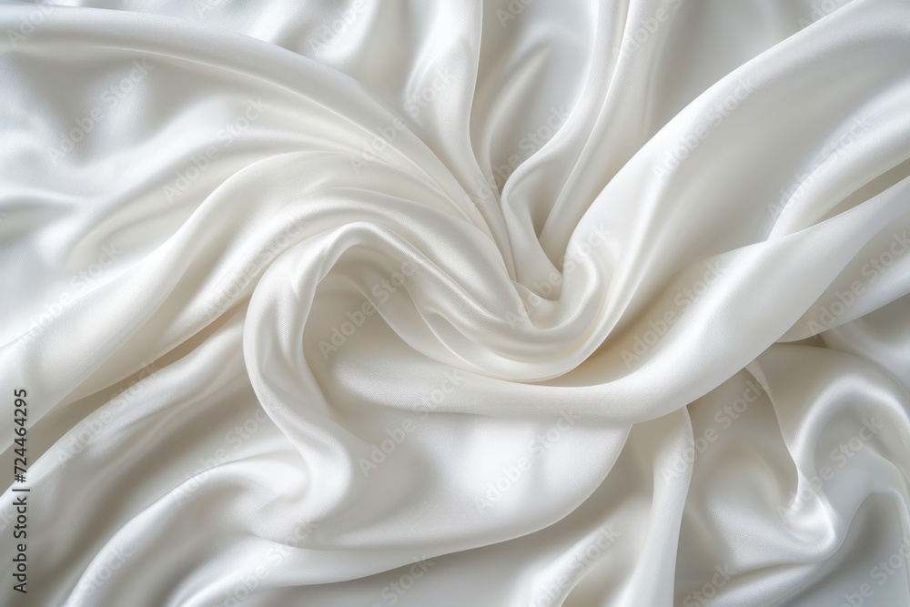 Delicate White Silk Fabric With Luxurious Touch And Refined Pattern Delicate White Silk Fabric With Luxurious Touch And Refined Pattern
