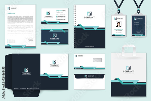 Classic Corporate identity  Real Estate full stationery template design.