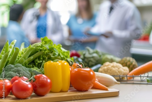 Nutritionist Providing Dietary Guidance And Advice To Patients In Office Setting