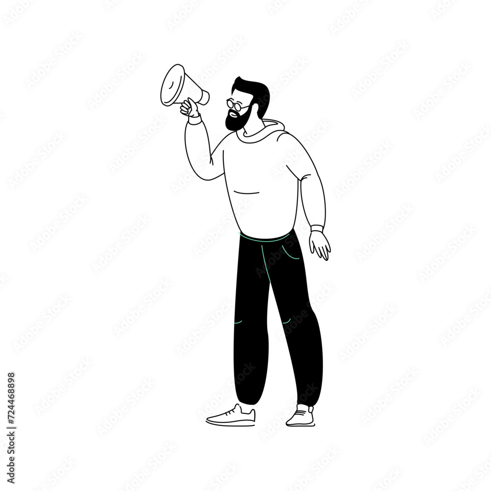 coloring book person's pose with black pants illustration coloring book person's pose with black pants illustration