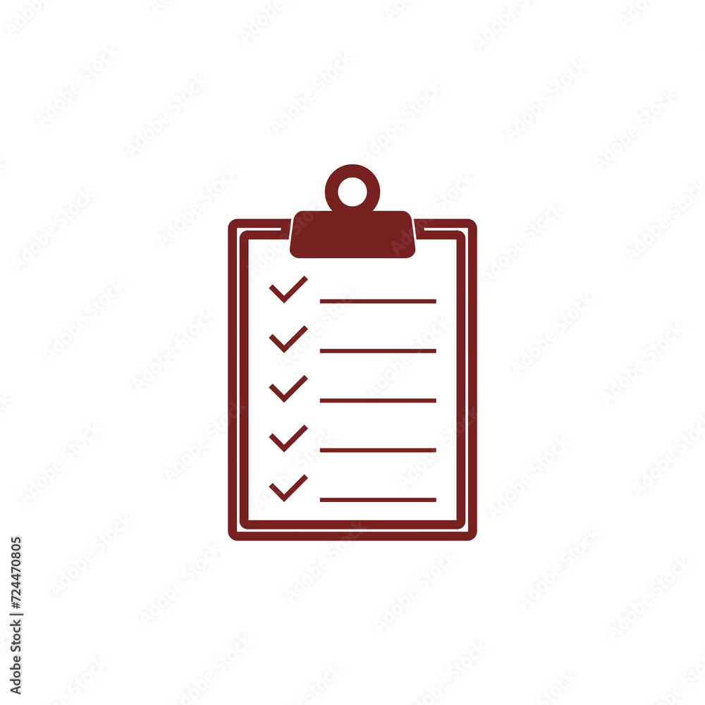 Clipboard icon isolated on transparent background Clipboard icon isolated on transparent background