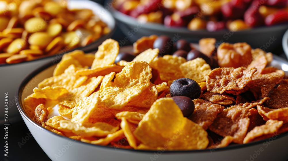 Close-Up of Cereal Bowl