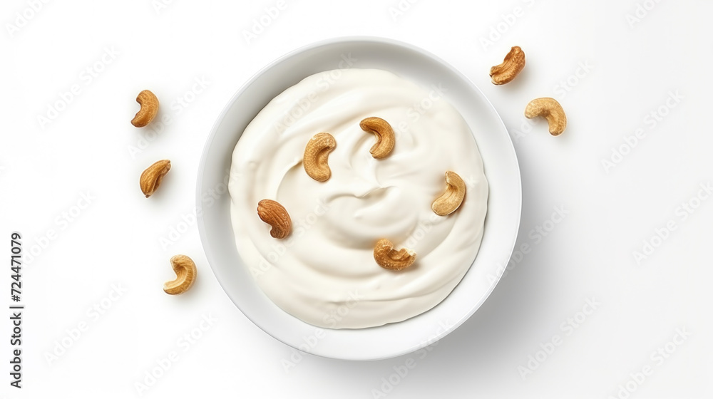 Yogurt Bowl with Scattered Cashews Yogurt Bowl with Scattered Cashews