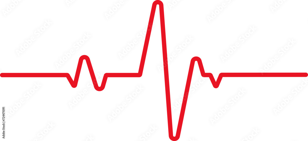 Heart Beat Pulse Vector Line Heart Beat Pulse Vector Line