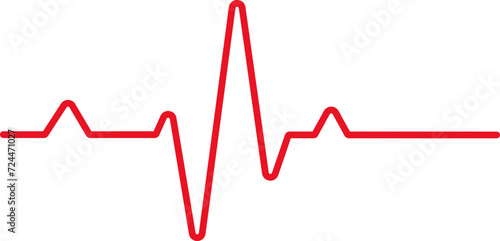 Heart Beat Pulse Vector Line