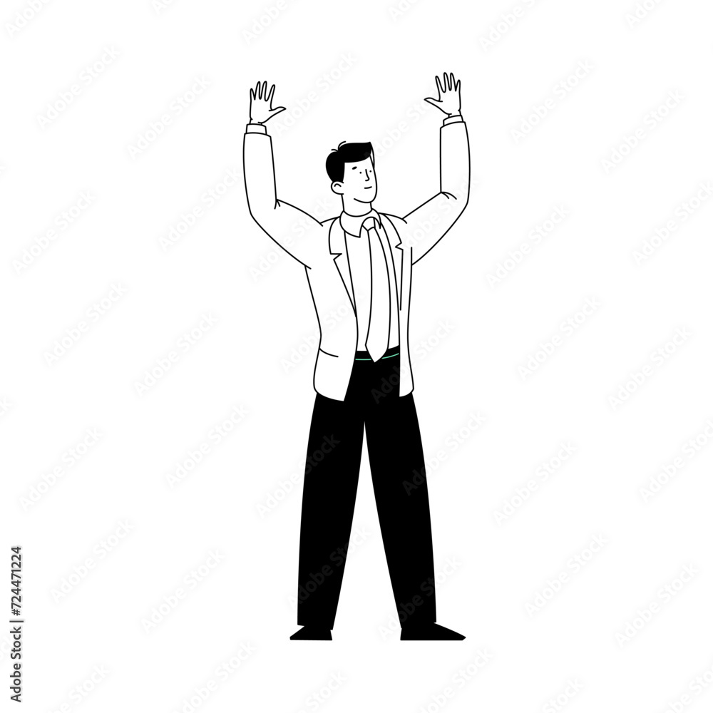 coloring book person's pose with black pants illustration coloring book person's pose with black pants illustration