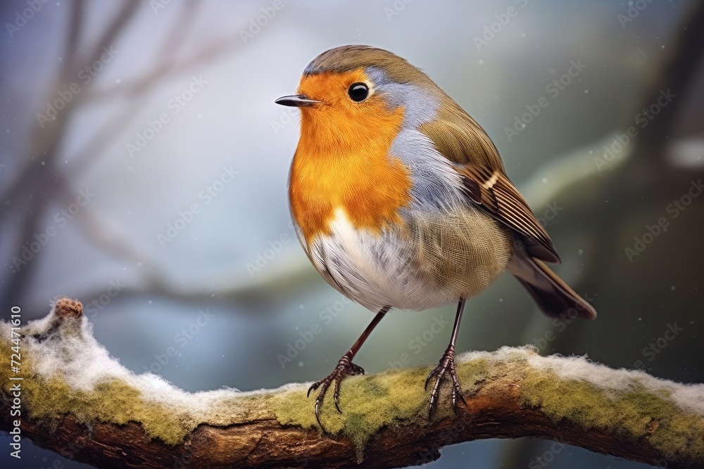 Serene Robin Perched Amidst Forest Splendor: Capturing Nature's Essence Generative AI Serene Robin Perched Amidst Forest Splendor: Capturing Nature's Essence Generative AI