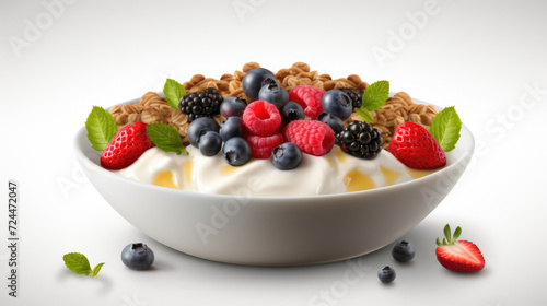 Yogurt Bowl with Berries and Walnuts