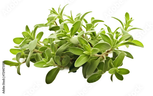 Aromatic Thyme on Transparent Background