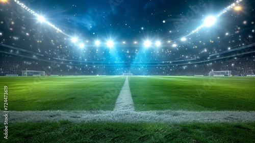 Beautiful background for football game advertising