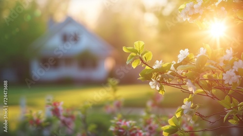 Beautiful background for real estate advertising
