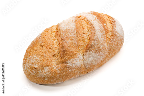 Chleb, pieczywo przenne wyizolowane na białym tle