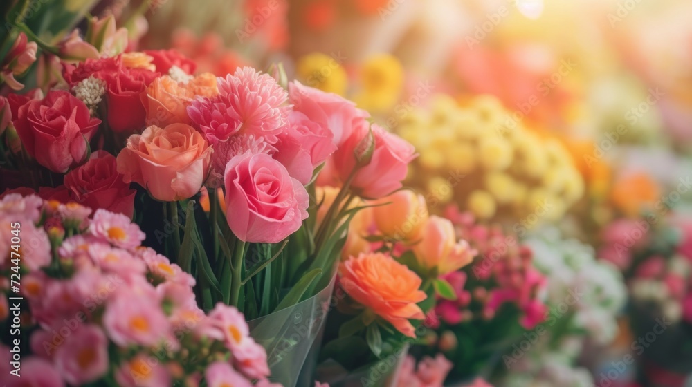 Beautiful background for flower shop advertising Beautiful background for flower shop advertising