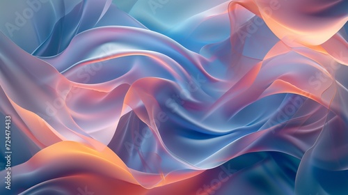 Wallpaper Mural Pine leaves in a serene ballet of fluid and flowing forms, creating calming circles with colors that evoke tranquility. Torontodigital.ca