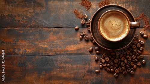 Beautiful background for coffee advertising