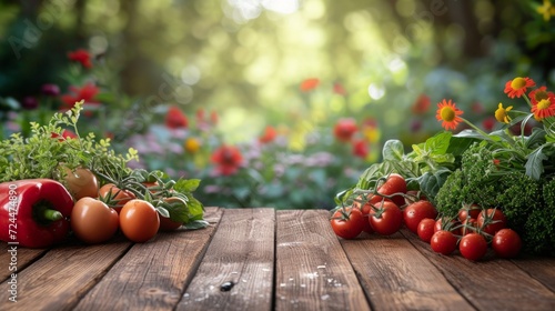 Beautiful background for organic farm products advertising
