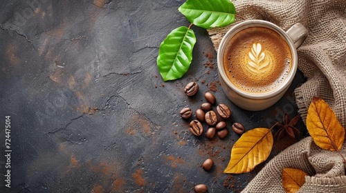 Beautiful background for coffee advertising