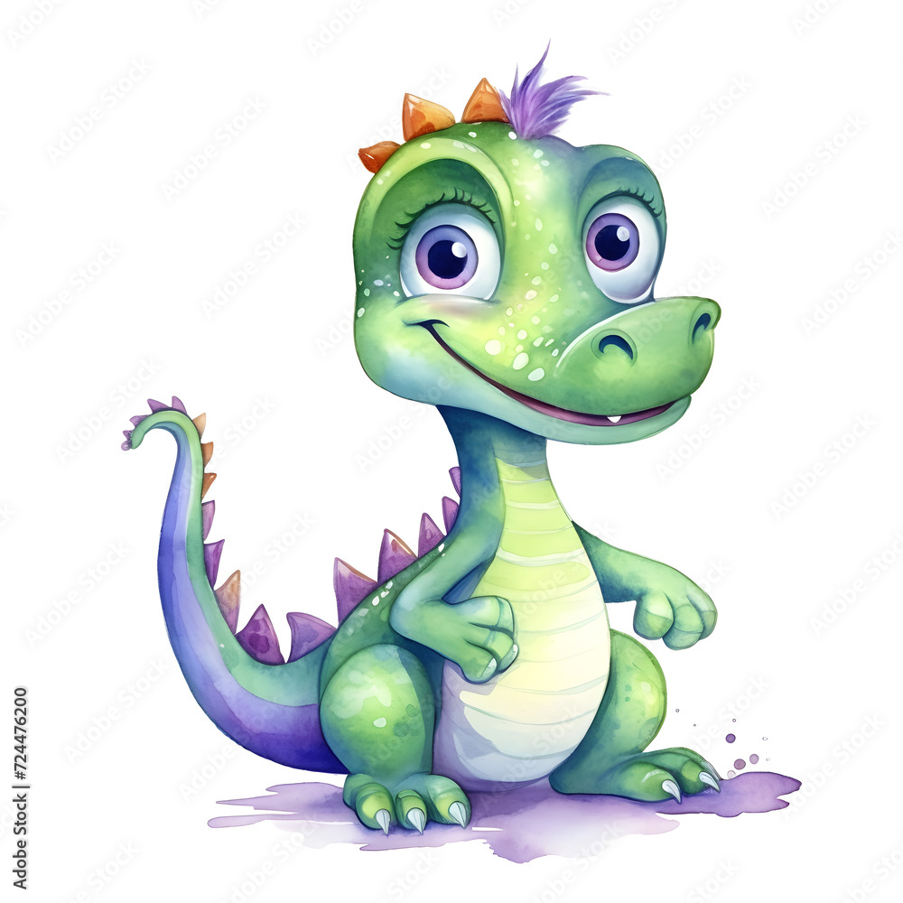 Fototapeta premium Baby Dino, Cute Dinosaur
