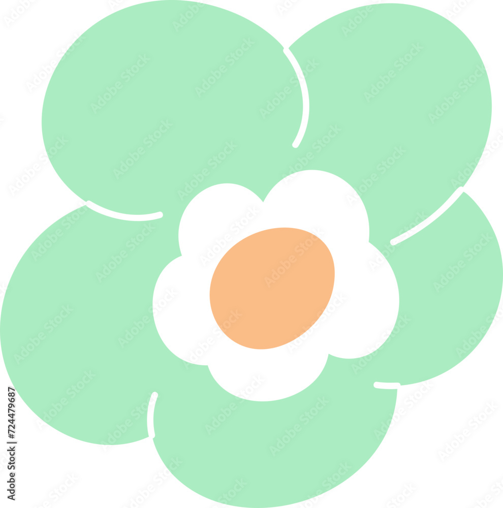 Cute flower element vector Cute flower element vector