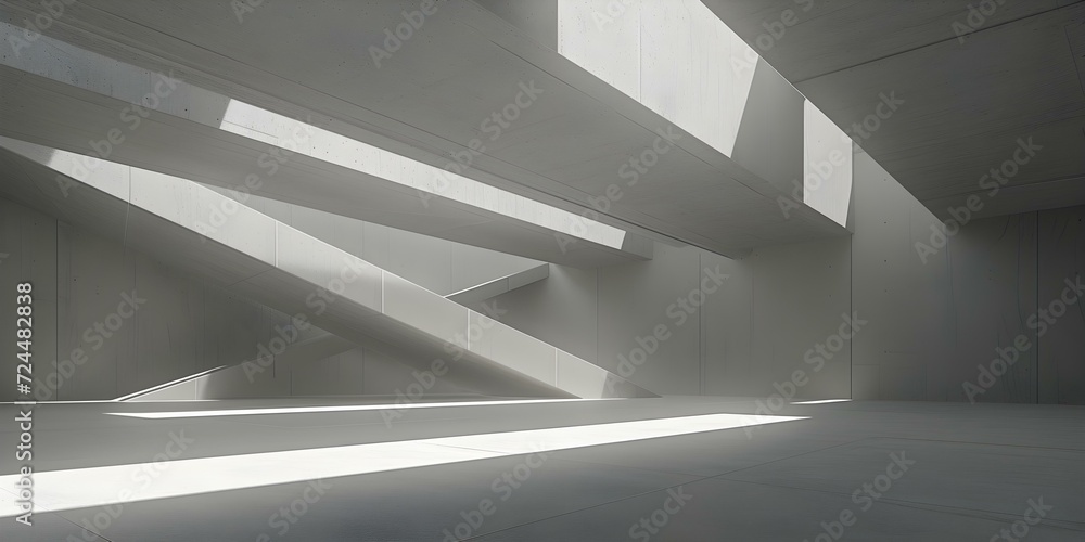 Modern Architectural Design Illuminated by Natural Light Modern Architectural Design Illuminated by Natural Light
