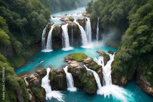 Aerial Overhead View of Waterfalls

Drone photography capturing waterfalls from an overhead perspective