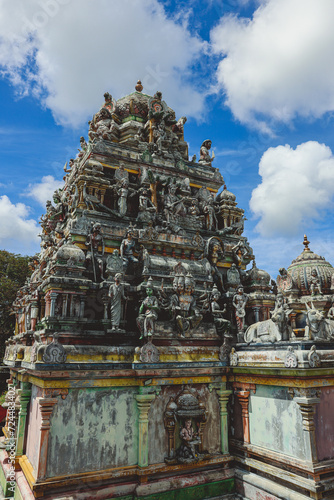 Impressive Temple Building Adorned With Numerous Statues
