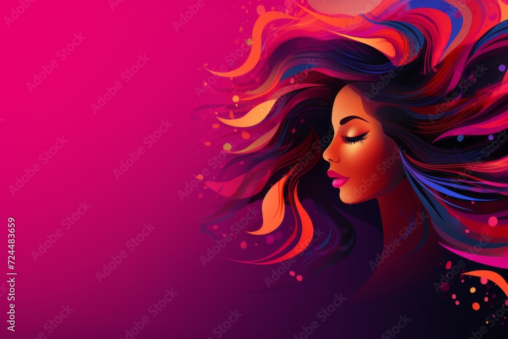 Women's History Month Banner. Strong powerful woman for Women’s Equality. Women's March or Feminist March. Woman's day banner. We Can Do It. Women's History Month Banner. Strong powerful woman for Women’s Equality. Women's March or Feminist March. Woman's day banner. We Can Do It.
