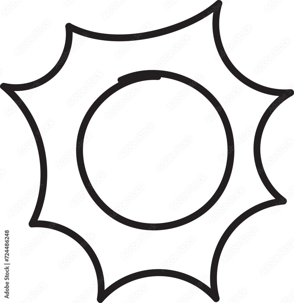 Cute sun element vector Cute sun element vector