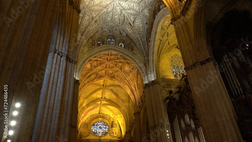 Inside The Seville Cathedral, Andalusia, Spain