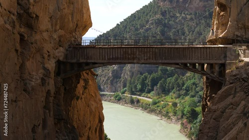 Puente Colgante bridge at El Caminito del Rey (The King's Little Path), Spain