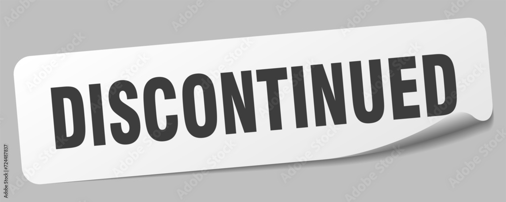 discontinued sticker. discontinued label discontinued sticker. discontinued label