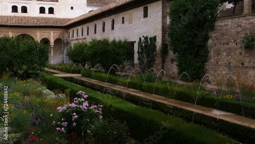 Generalife Palace (Palacio del Generalife), Alhambra, Granada, Andalusia, Spain
