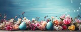 Easter background banner. ai generated
