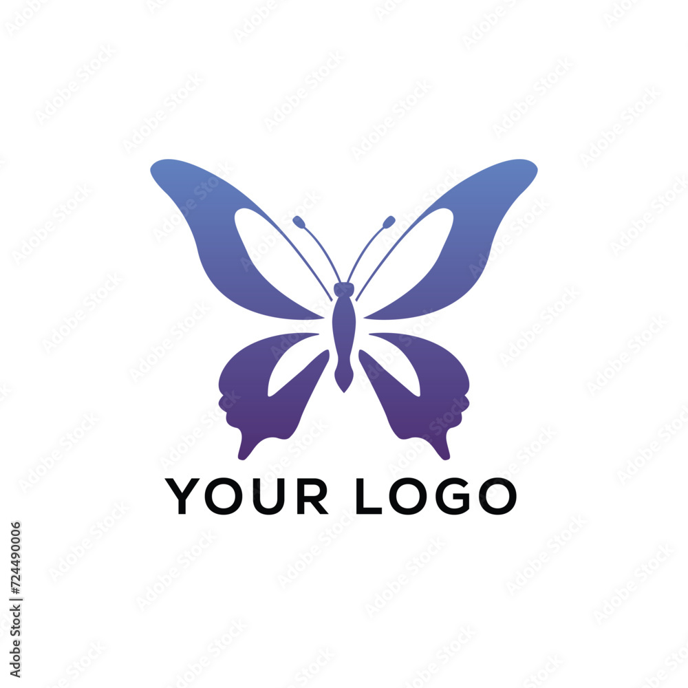 A butterfly logo vector for t-shirt design
