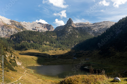 Funtensee lake at Kärlingerhaus, Berchtesgaden National park