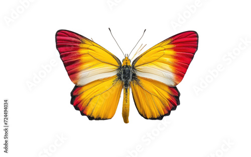 The Radiant Beauty of Pieridae Butterflies Isolated on Transparent Background.