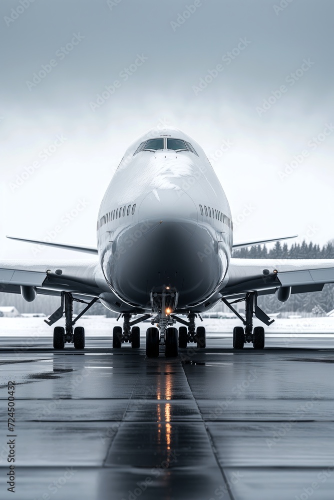 Airline jet, taking off and landing. Airline jet, taking off and landing.