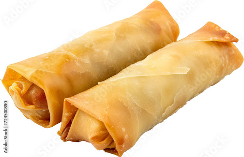 Spring rolls isolated on transparent background. PNG