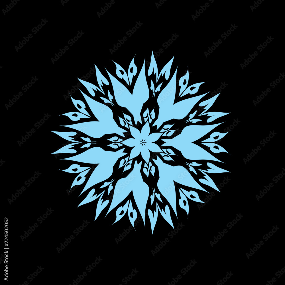 Abstract flower illustration Abstract flower illustration