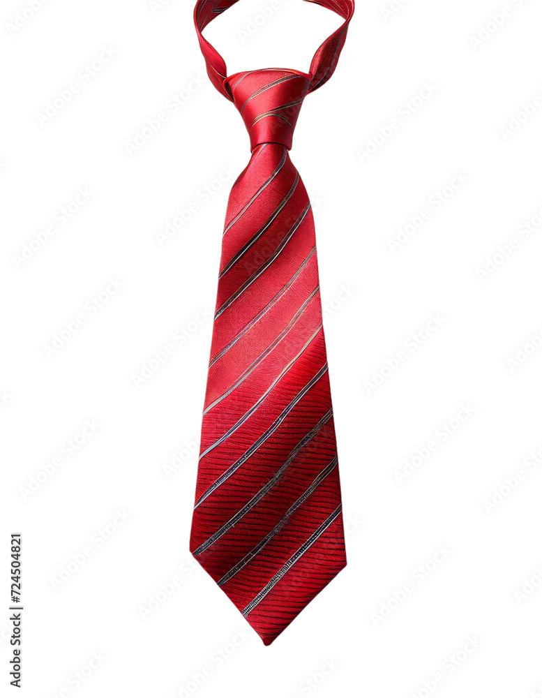 Red necktie isolated on transparent background. Red necktie isolated on transparent background.