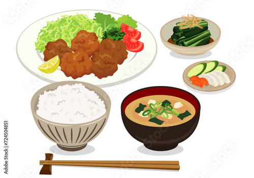 揚げ物_唐揚げ_鶏のからあげ定食