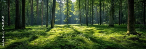 Beautiful photo of a summer forest for background