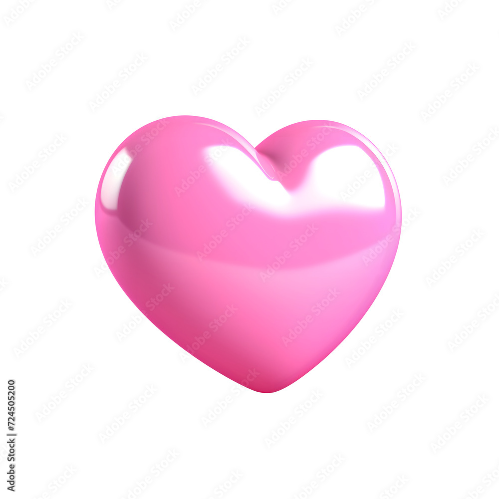 3D heart shape rendering  love concept valentine day