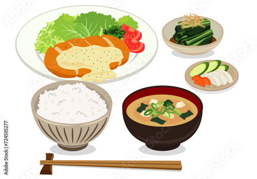 揚げ物_チキン南蛮定食（タルタルソース）