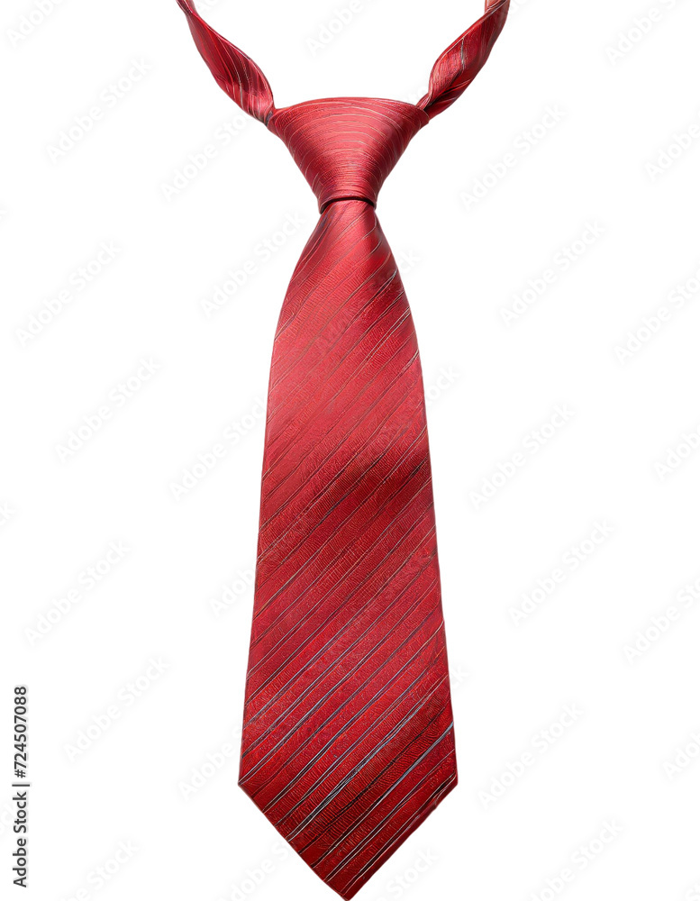 Red necktie isolated on transparent background. Red necktie isolated on transparent background.