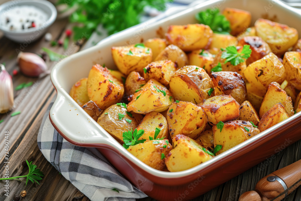 Savory roasted potatoes dish Savory roasted potatoes dish